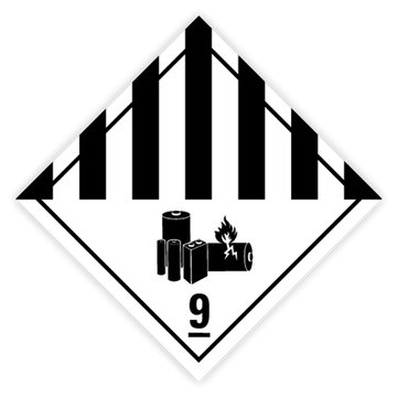 Class 9A lithium battery hazard label