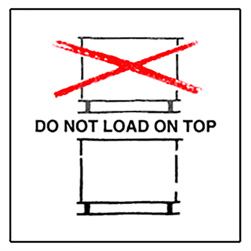 Do Not Load On Top | Self-adhesive | BS5609 approved | IATA | ADR | IMDG | ADN | RID | MYDG.SHOP