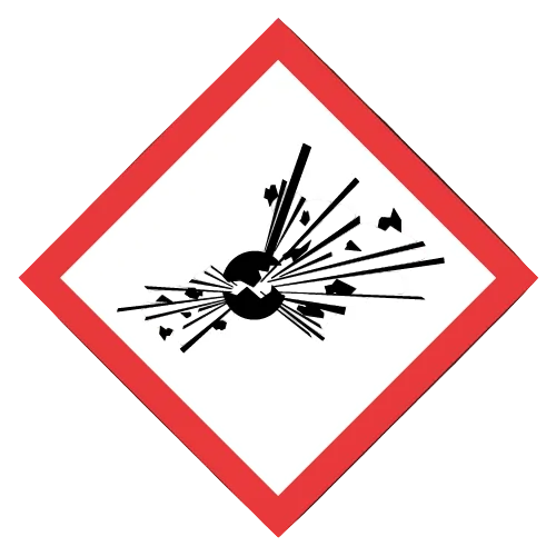 GHS Explosive | Self-adhesive | BS5609 approved | IATA | ADR | IMDG | ADN | RID | MYDG.SHOP