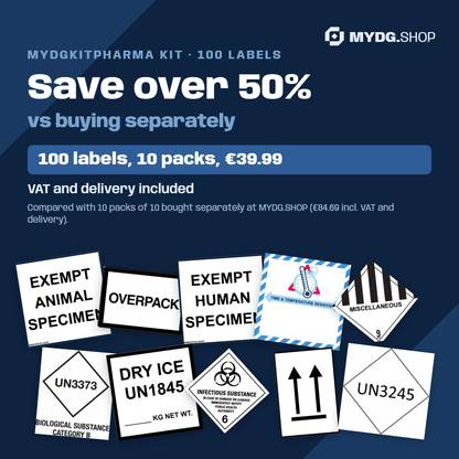 Save over 50%: pharma label kit, 100 labels