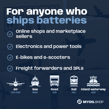 For online shops, electronics, e-bikes and freight forwarders