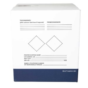 BioTherm 80 | 444x388x485mm | 43,5kg dry ice | 120+ | IATA | ADR | ADN | RID