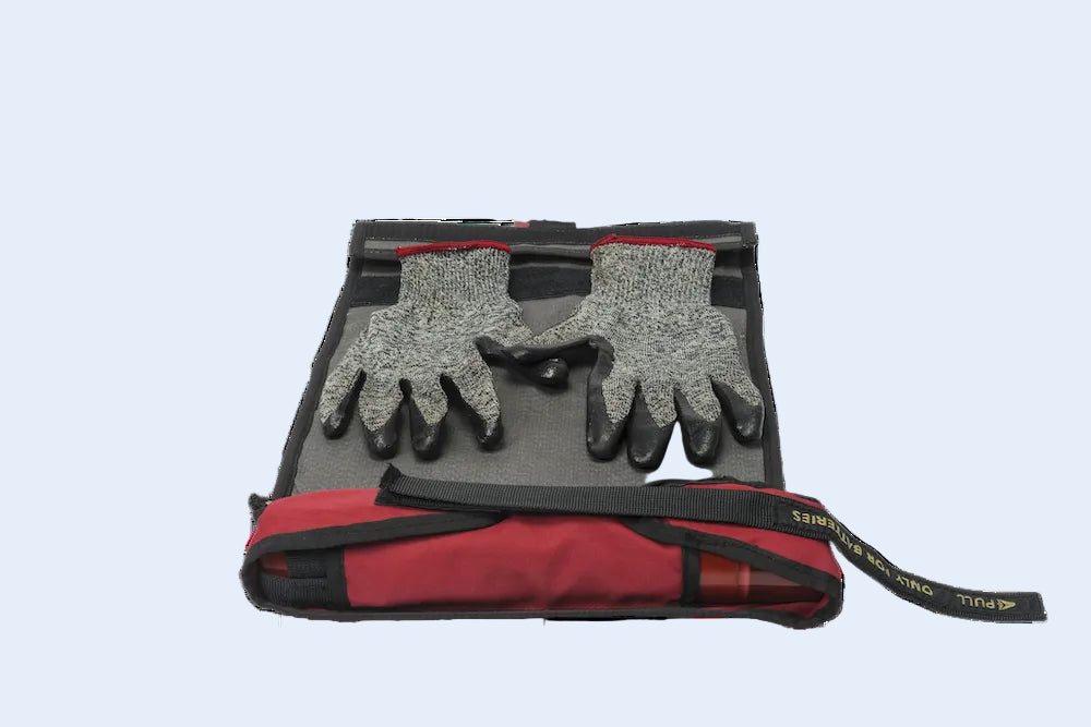 CBAG | Incendios de baterías de litio | Bolsa ignífuga + 1 extintor + guantes | EASA | FAA | ICAO | SAFO | Certificado CS 25.853