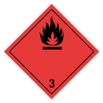 Class 3 hazard label