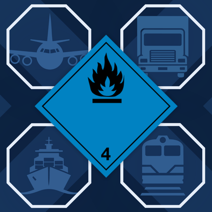 Class 4 | 4.3 Substances that create flammable gases when in contact with water | Without text | Self-adhesive fo | MYDG.SHOP