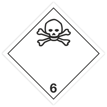 Class 6.1 hazard label