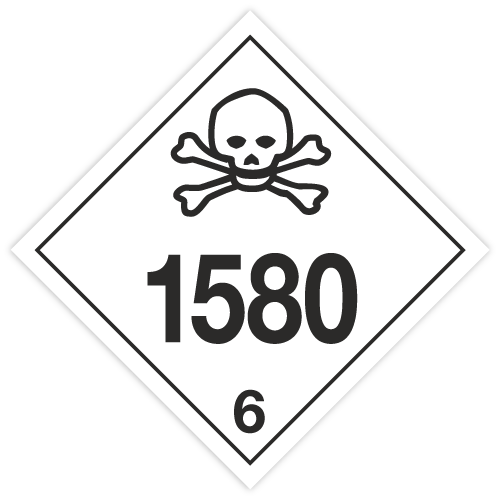 Classe 6 | 6.1 Substances toxiques | Avec marquage ONU | Auto-adhésif | Conforme à la norme BS5609 | IATA | ADR | IMDG | ADN | RID 