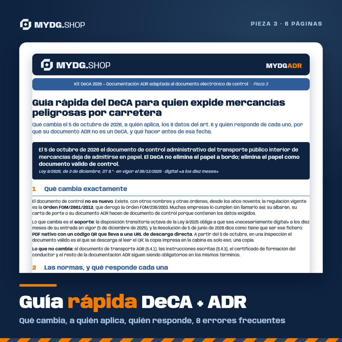 Guía rápida DeCA + ADR — 6 páginas