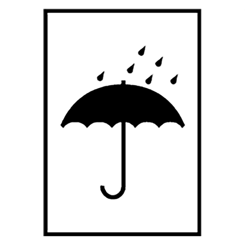 Keep dry | Self-adhesive | BS5609 approved | IATA | ADR | IMDG | ADN | RID | MYDG.SHOP