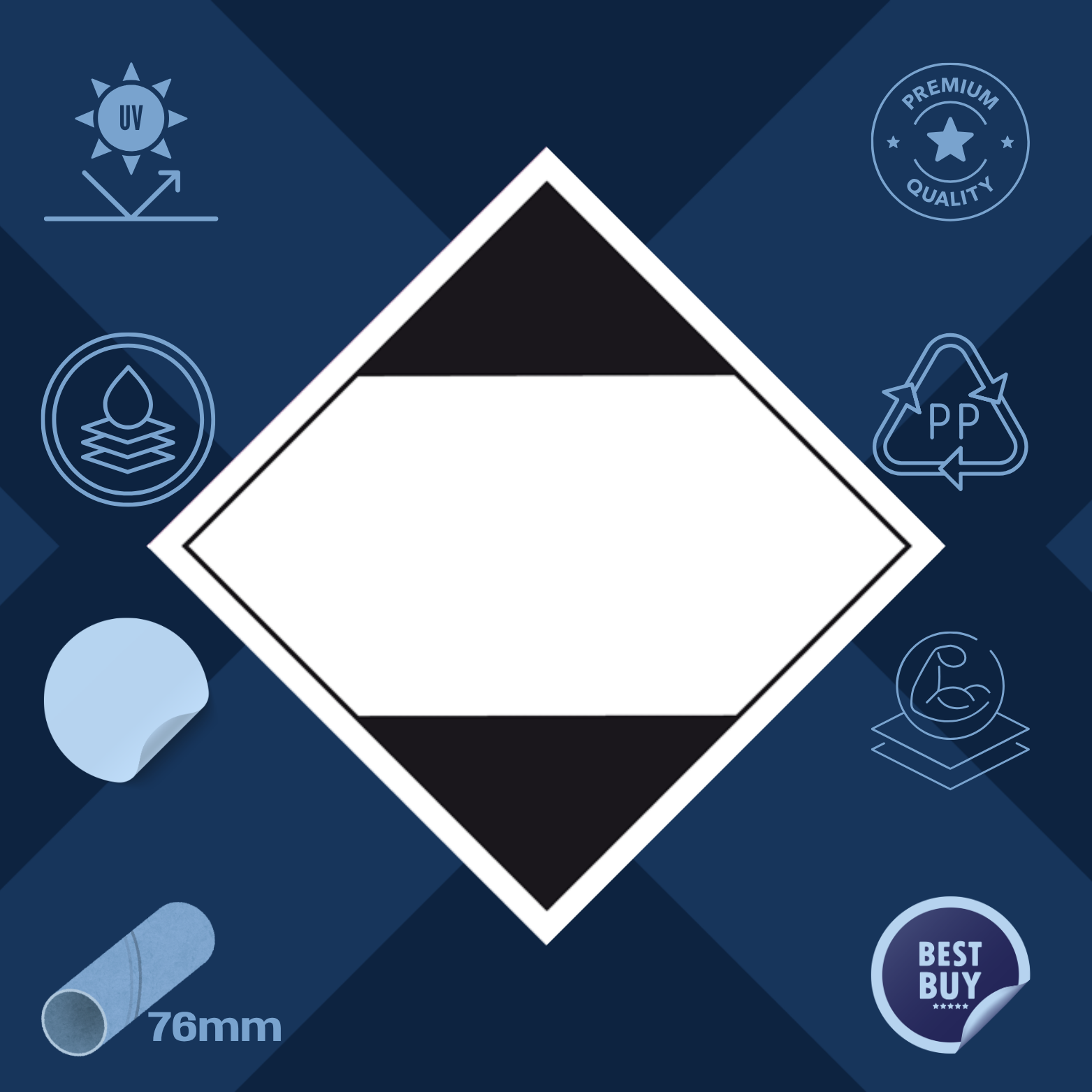 Limited quantity LQ label | Self-adhesive for Dangerous Goods Transport | Water and UV Resistant Polypropylene |  | MYDG.SHOP