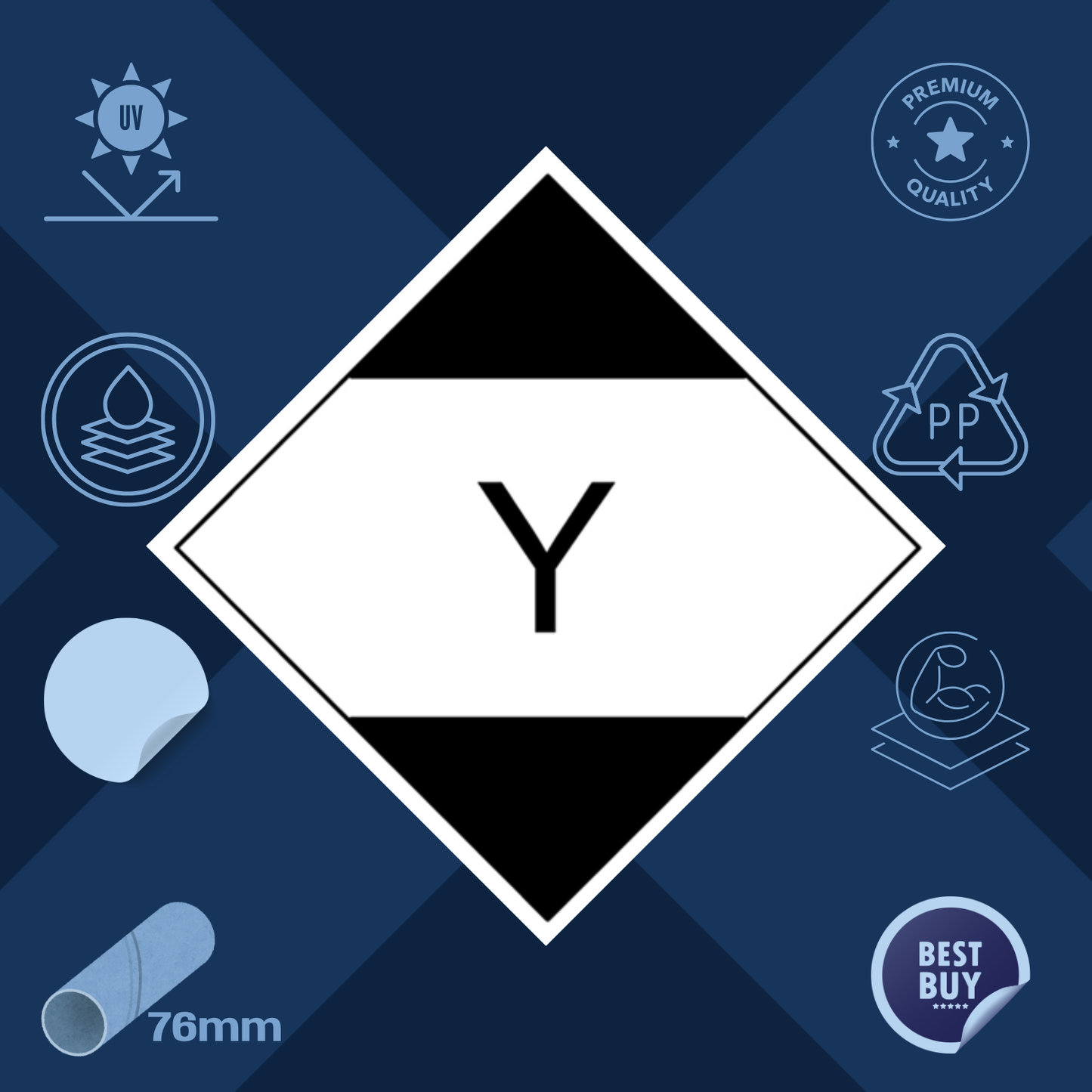 Limited quantity LQ label for IATA | Self-adhesive for Dangerous Goods Transport | Water and UV Resistant Polypro | MYDG.SHOP