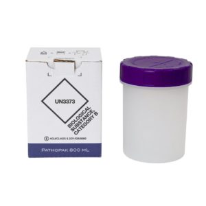 PathoPak 800 mL | 112 x 110 x 150 mm | Classe ONU 6.2 | UN3373 | Emballage d'échantillon | IATA | ADR | ADN | RID 