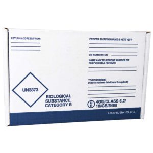 Pathoshield 4 | 4GU | 291x191x102mm | Cat. A/B | UN3373 | Whit A4 Seal | Sample Packaging | ADR