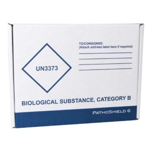 Pathoshield 6 | 191x145x43mm | Cat. B | UN3373 | Whit A5 Seal | Sample Packaging | ADR