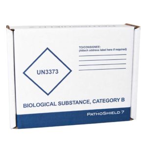 Pathoshield 7 | 191x145x57mm | Cat. B | UN3373 | Whit A5 Seal | Sample Packaging | ADR